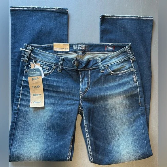 Silver Jeans Women's Blue Denim Jeans - Picture 3 of 4